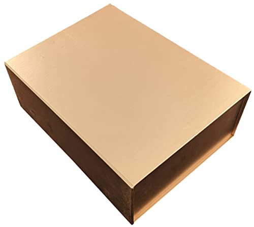 Golden Gift Box With Magnetic Lid