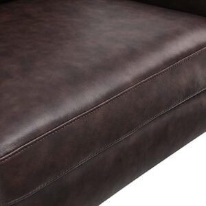 Modway Corland Upholstered Leather Loveseat, Brown