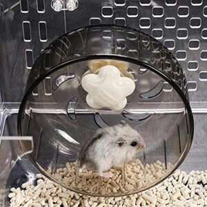 mgwye hamster running wheels transparent hamster wheel running jogging treadmill silent small pet supplies