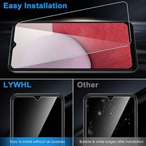 LYWHL [3 Pack for Samsung Galaxy A14 5G Screen Protector, Tempered Glass HD Clear 9H Hardness Protector Film for Galaxy A14, Anti Scratch Bubble Free Easy Installation Case Friendly - Transparent
