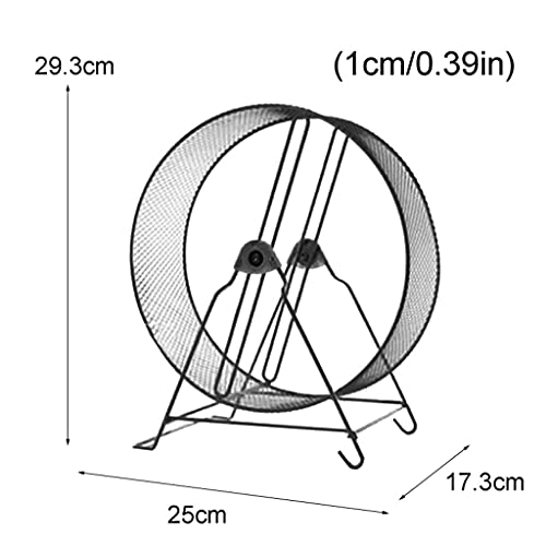 MGWYE Small Pet Hamster Running Wheel with Stand Household Running Jogging Toy Playing (Color : Blue)