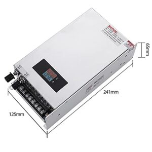 0-48V 20A Digital LED Regulated Variable Lab DC Adjustable Switching Power Supply Variable Adapter Fit Inverter Industry,1000W