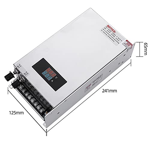 0-48V 20A Digital LED Regulated Variable Lab DC Adjustable Switching Power Supply Variable Adapter Fit Inverter Industry,1000W