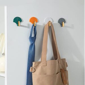 8PCS Self Adhesive Wall Hooks Decorative Door Hanger Hooks Home Storage Hooks for Hanging Towels, Hat, Clothes