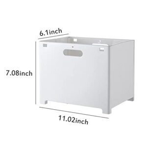 Collapsible Laundry Basket, BESUNTEK Wall Mounted Waterproof Laundry Hamper Washing Bin Clothes Bag with Handles, Space saving, for Bathroom, Bedroom, Room, Closet & Car