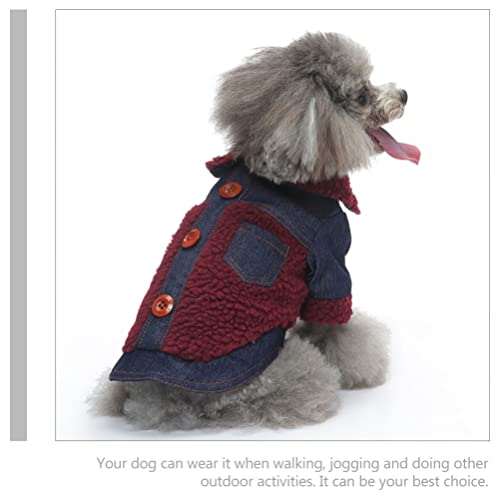 POPETPOP Dog Winter Clothes Warm Keeping Dog Clothing Stylish Dog Jacket Windproof Dog Clothes