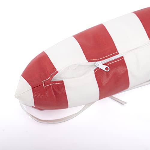 ANTTYBALE 13'' Soft Decorative Throw Pillow,Modern Rectangular Cushion for Couch Sofa Bedroom Car Living Room (Stripe red)