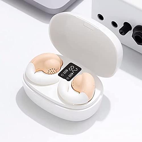 Open Ear Earbuds Sport Clip On Open Ear Headphones Bone Conduction Earbuds Cycling Running Workout Ear Buds Wireless Headphones Bone Conducting Earbud Gaming Gym Bluetooth Earbud Earphones