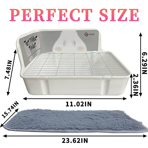 MUYG Guinea Pig Litter Box Corner Bunny Toilet Small Animal Potty Training with Dustpan Broom Chew Toys for Chinchilla Ferret Hedgehog Gerbil (10 Pcs)