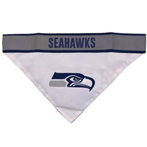 Pets First NFL Seattle Seahawks TIE Bandana, Large/X-Large. Dog Football Reflective Bandana Scarf Bib for Pet, Cat, or Dog. The Ultimate Game-Day, Party Bandana