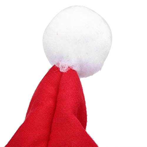 LIYJTK Winter pet New Year's cat and Dog Clothes Costumes Christmas red Cape with hat New Year's Small red Cape Warm Funny pet Dress up Puppy Kitten pet Clothes(M)