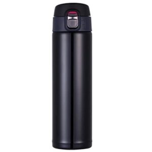Vacuum Water Bottle Stainless-Steel Water Bottle Keep temperature hot-cold Bottle Travel Coffee (Black)