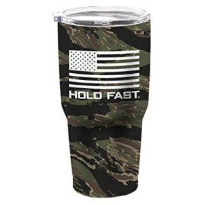 hold fast tiger stripe stainless steel tumber, camo, 30 oz