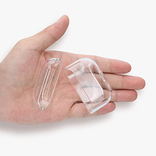 kwmobile Earphones Case Compatible with JBL Tune 230 NC TWS / T230NC - Crystal TPU Two-Part Earbuds Case - Transparent
