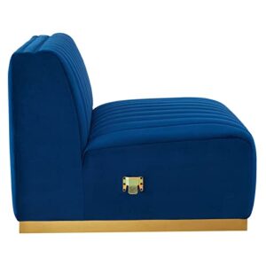 Modway Conjure Sectional, Gold Navy