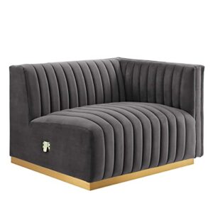 Modway Conjure Sectional, Gold Gray