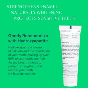 Better & Better Fortify Toothpaste w/Hydroxyapatite | Energy Toothpaste w/Vitamin B12 & D3 | Fluoride-Free, SLS-Free Toothpaste w/Organic Mints | Natural, Vegan & Whitening Toothpaste