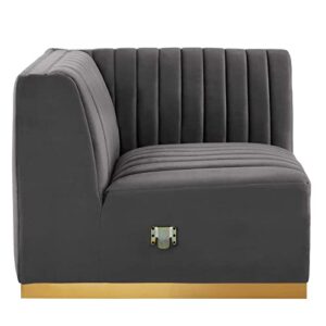 Modway Conjure Sectional, Gold Gray