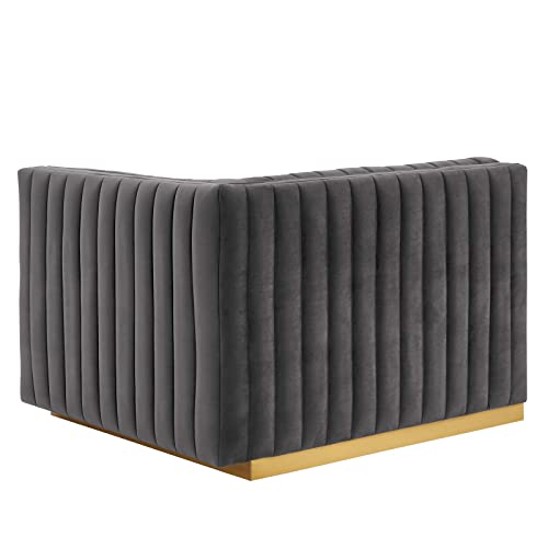 Modway Conjure Sectional, Gold Gray