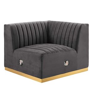 Modway Conjure Sectional, Gold Gray