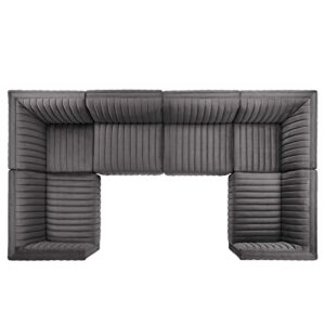 Modway Conjure Sectional, Gold Gray