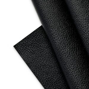 marine vinyl fabric, upholstery faux leather, outdoor boat automotive, diy and crafting pleather - individual 1 yard cut 36"x54" (black)