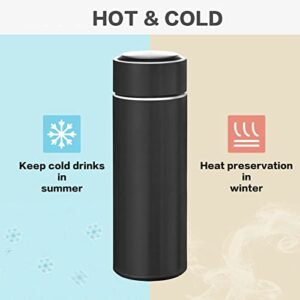 CaTaKu Arrow Deer Head Water Bottle Insulated 16 oz Stainless Steel Flask Thermos Bottle for Coffee Water Drink Reusable Wide Mouth Vacuum Travel Mug