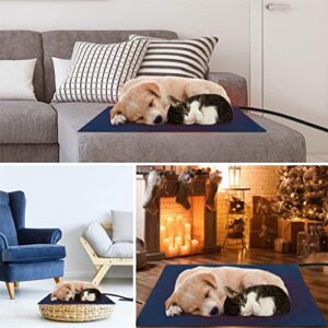 LXXSH Electric Pet Heating Pad Blanket Bed for Dogs and Cats Indoor Warming Mat Home Office Chair Heated Mat 50x50cm