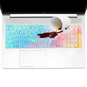 Colorful Keyboard Cover for 15.6" HP ProBook 450 G8 G9 G10/ProBook 455 G8 G9 G10/Probook 650 G8, HP ProBook 15.6 Laptop Keyboard Skin (NOT FIT The ProBook 450 455 650 G7 G6 G5 G4 G3)