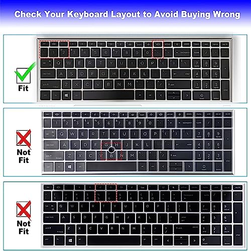 Colorful Keyboard Cover for 15.6" HP ProBook 450 G8 G9 G10/ProBook 455 G8 G9 G10/Probook 650 G8, HP ProBook 15.6 Laptop Keyboard Skin (NOT FIT The ProBook 450 455 650 G7 G6 G5 G4 G3)