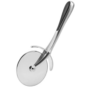 ynnico pizza cutter with ergonomic handle, stainless steel pizza wheel easy to cut and clean, super sharp pizza slicer, dishwasher safe