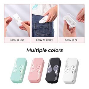 4 Pack Portable Floss Dispenser, Dental Floss Picks Dispenser Dental Floss Portable Case with 12 Pcs Dental Floss, Upgrade Automatic Floss Organizer for Family Hotel Travel (4 pcs)