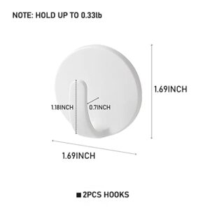 zengyisi 2pcs Magnetic Hooks for Refrigerator Kitchen Classroom, Pack of 2 Magnetic Hooks Heavy Duty, Super Strong Metal Hooks Magnetic for Storage Organization Grill Bathroom Home