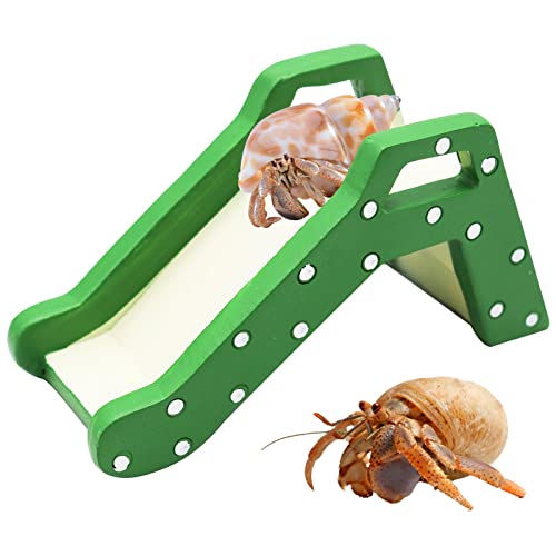 Hermit Crabs Climbing Ladder Bridge, Resin Reptile Climbing Toys, Small Animals Cage Accessory, Tank Accessory, Suitable for Hermit Crab Hamster Rat