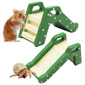 Hermit Crabs Climbing Ladder Bridge, Resin Reptile Climbing Toys, Small Animals Cage Accessory, Tank Accessory, Suitable for Hermit Crab Hamster Rat