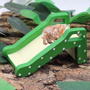 Hermit Crabs Climbing Ladder Bridge, Resin Reptile Climbing Toys, Small Animals Cage Accessory, Tank Accessory, Suitable for Hermit Crab Hamster Rat