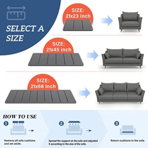 Jin&Bao Couch Cushion Support for Sagging, Heavy Duty Solid Wood Sofa Cushion Support 21＂-67.5＂ for 3 Seats Sofa- Couch Supporter Under The Cushions Board 100% Saver Sagging