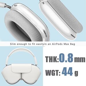 Galafoki for AirPod Max Case Cover, Clear Soft TPU Anti-Scratch Protective Case Cover, No Yellowing Transparent Accessories for Apple AirPods Max (Clear)