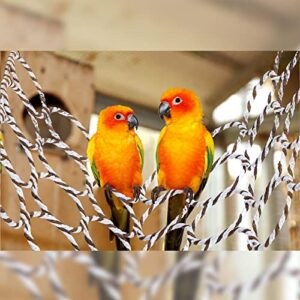 3 Pieces Bird Rat Climbing Rope Net Toy for Cage Bird Rope Perch Swing, Ladder Rope Bridge Hanging Hammock, Small Animal Activity Toy for Gerbil, Mouse, Mice, Parrot, Bird