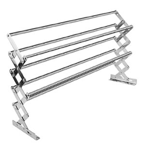 EAFTOS Multifunction Wall Mounted Drying Rack Stainless Steel Retractable Folding Wall Mount Clothes Drying Rack for Bathroom Balcony