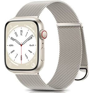 zalaver metal band compatible with apple watch bands 38mm 40mm 41mm 42mm 44mm 45mm 49mm women men,adjustable magnetic stainless steel mesh strap for iwatch ultra/ultra 2,series 9 8 7 6 5 4 3 2 1 se