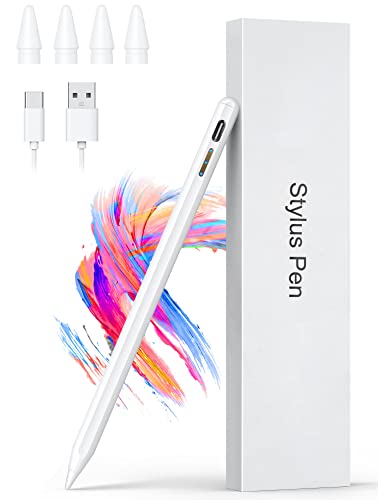 Hastraith Stylus Pen for iPad(2022-2018) with Palm Rejection&Tilt Function, Smart Active iPad Pencil 1st Generation for Apple iPad 10/9/8/7/6th, iPad Air 5/4/3rd, iPad Pro 12.9/11", iPad Mini 6/5 Gen