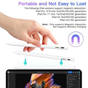 Hastraith Stylus Pen for iPad(2022-2018) with Palm Rejection&Tilt Function, Smart Active iPad Pencil 1st Generation for Apple iPad 10/9/8/7/6th, iPad Air 5/4/3rd, iPad Pro 12.9/11", iPad Mini 6/5 Gen