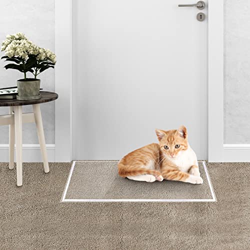 Cat Carpet Protector,Heavy Duty Plastic Carpet Scratch Stopper for Pets