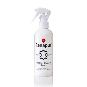 renapur natural leather cleaner spray (8.5 fl. oz) the perfect cleaner for all your leather including sofas, car interiors, footwear, clothing & saddles & tack