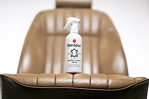 Renapur Natural Leather Cleaner Spray (8.5 Fl. oz) The Perfect Cleaner for All Your Leather Including Sofas, Car Interiors, Footwear, Clothing & Saddles & Tack