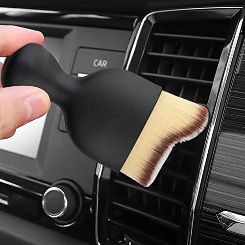 fvituve Soft Car Interior Cleaning Brush Car Detailing Brush Dashboard Air Outlet Gap Dust Removal Brush Home Office Detailing Clean Tools Auto Maintenance