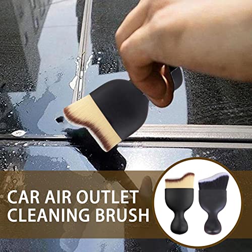 fvituve Soft Car Interior Cleaning Brush Car Detailing Brush Dashboard Air Outlet Gap Dust Removal Brush Home Office Detailing Clean Tools Auto Maintenance