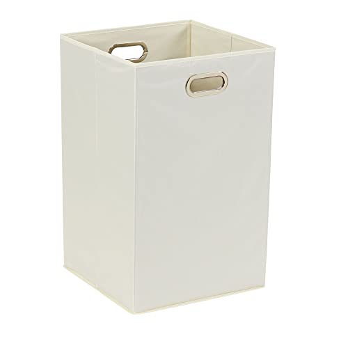 Household Essentials Folding Laundry Hamper, Natural