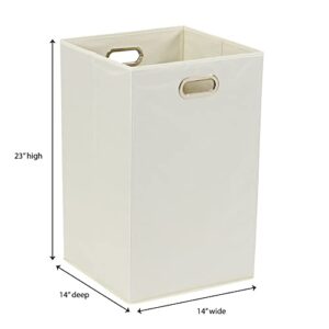 Household Essentials Folding Laundry Hamper, Natural